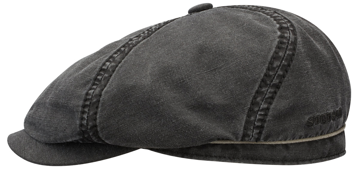 Casquette Brooklin Cotton Linen Stetson noir