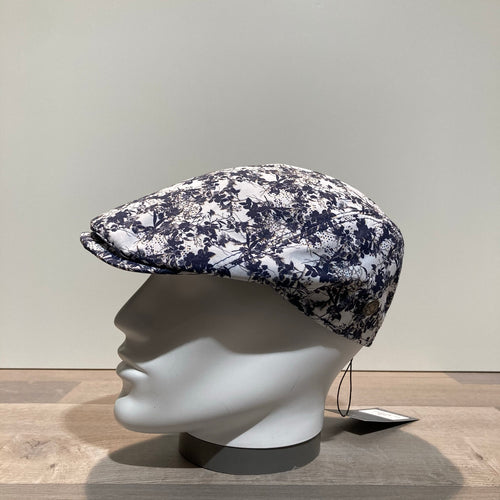 Casquette coton feuillage marine doublée