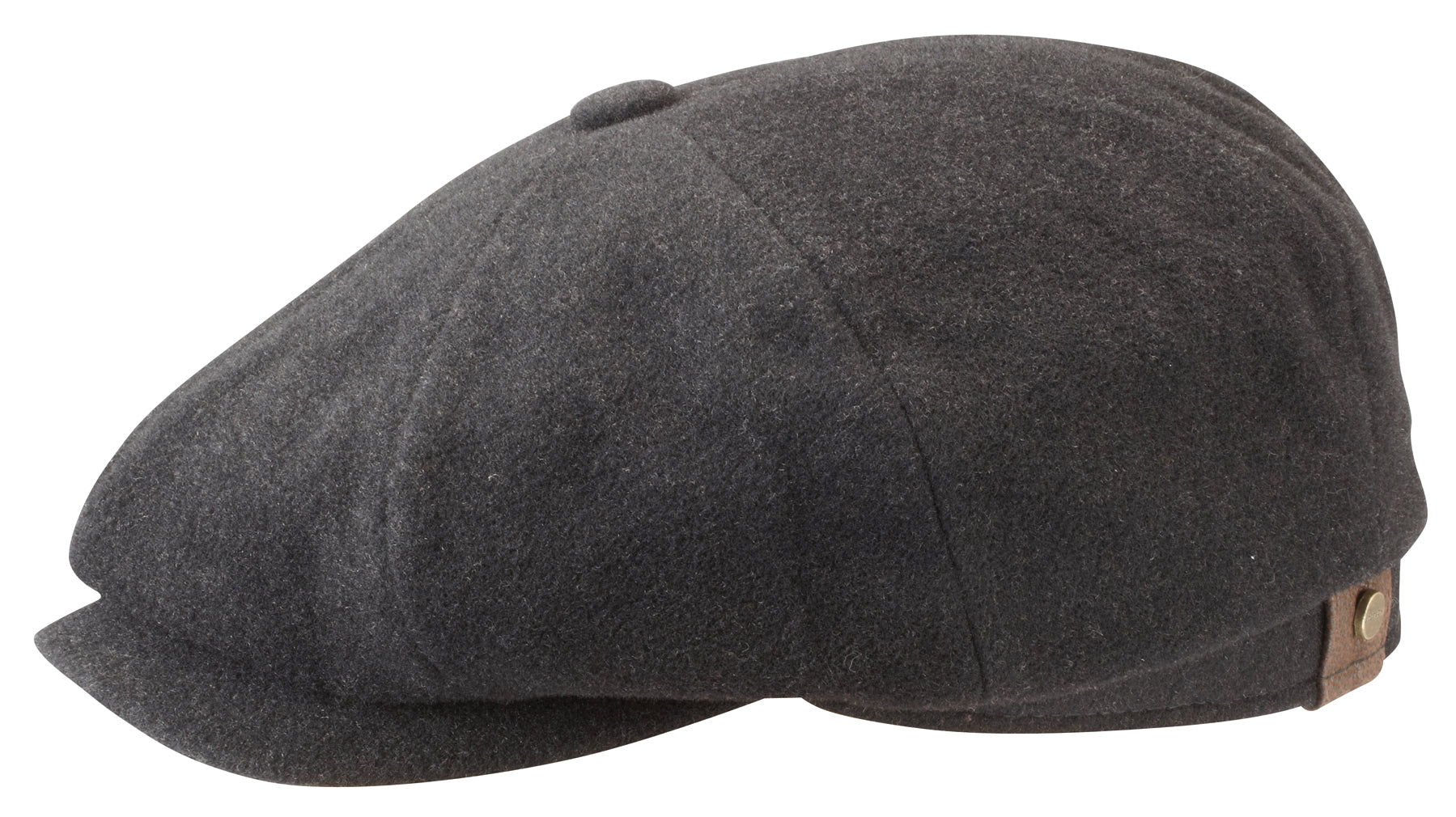 Casquette Gavroche Hatteras Earflaps Wool/Cashmere Stetson anthracite