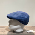 Casquette lin bleu