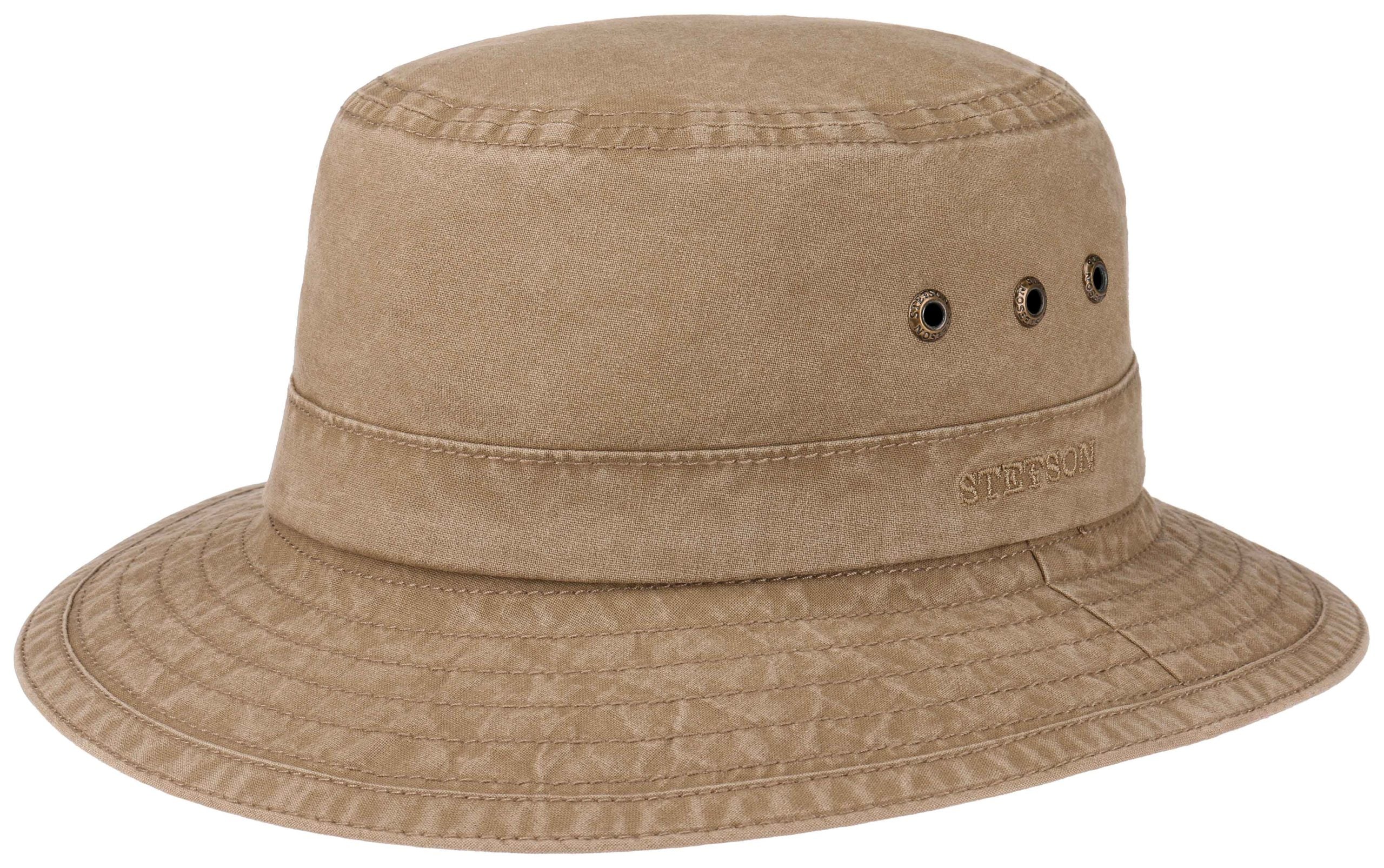 Chapeau Bob Reston Delave Organic Cotton Stetson taupe