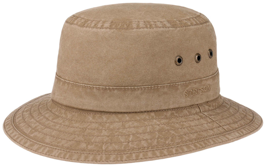 Chapeau Bob Reston Delave Organic Cotton Stetson taupe