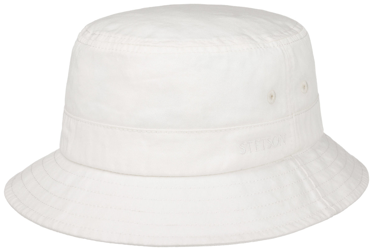 Chapeau Bob coton Twill Stetson blanc