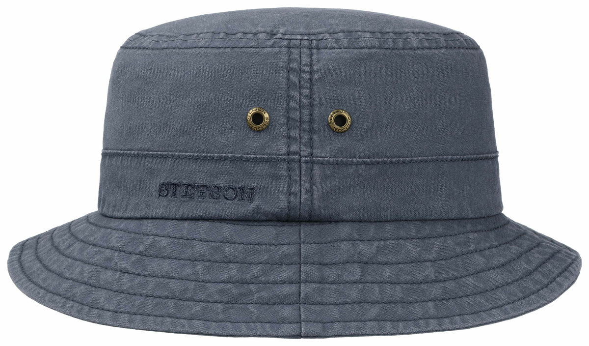 Chapeau Bob Roscoe Delave Organic Cotton Stetson marine