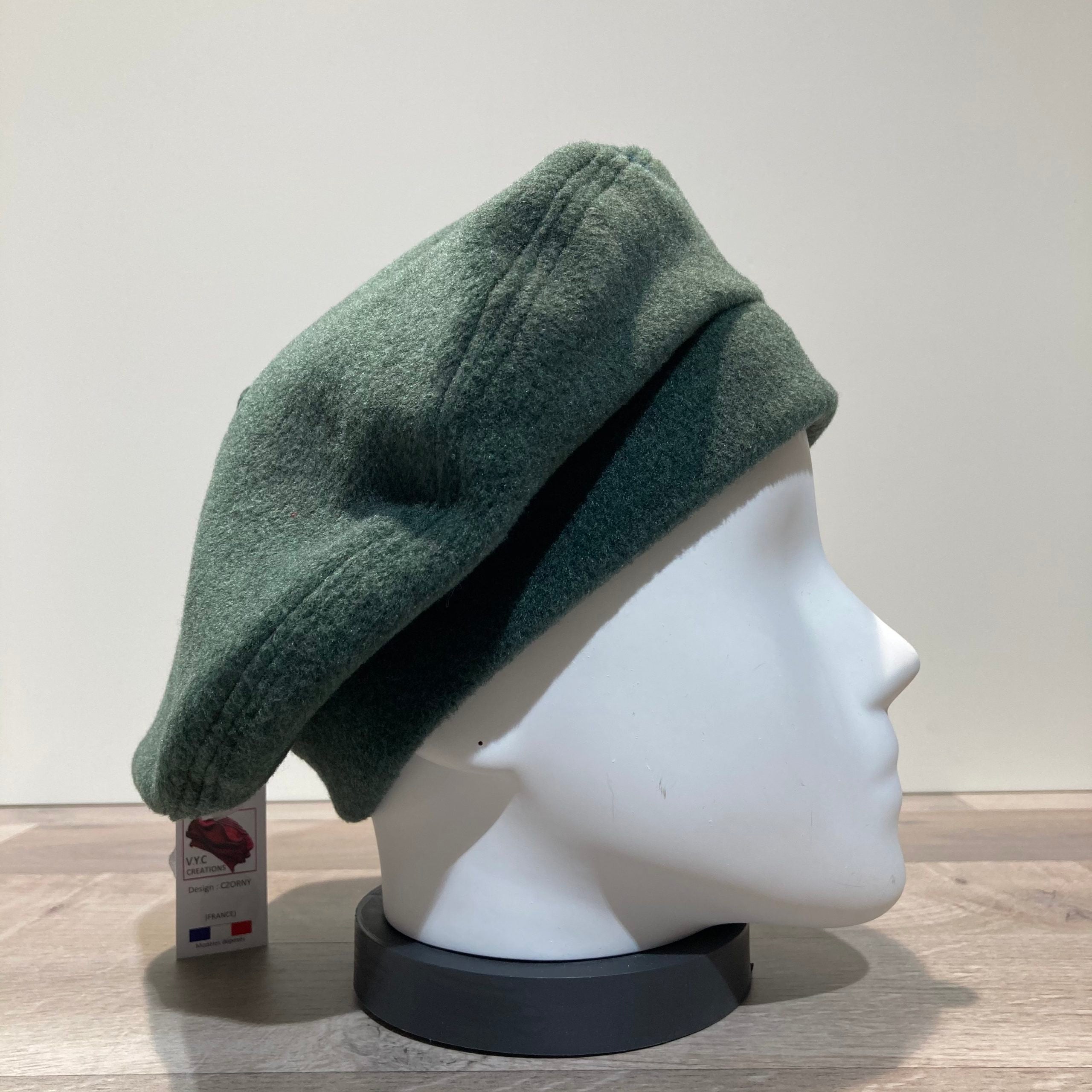 Béret polaire vert sapin