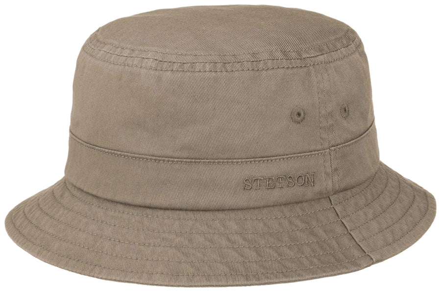 Chapeau Bob coton Twill Stetson gris