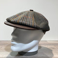 Casquette 8 pans laine vierge patch doublée