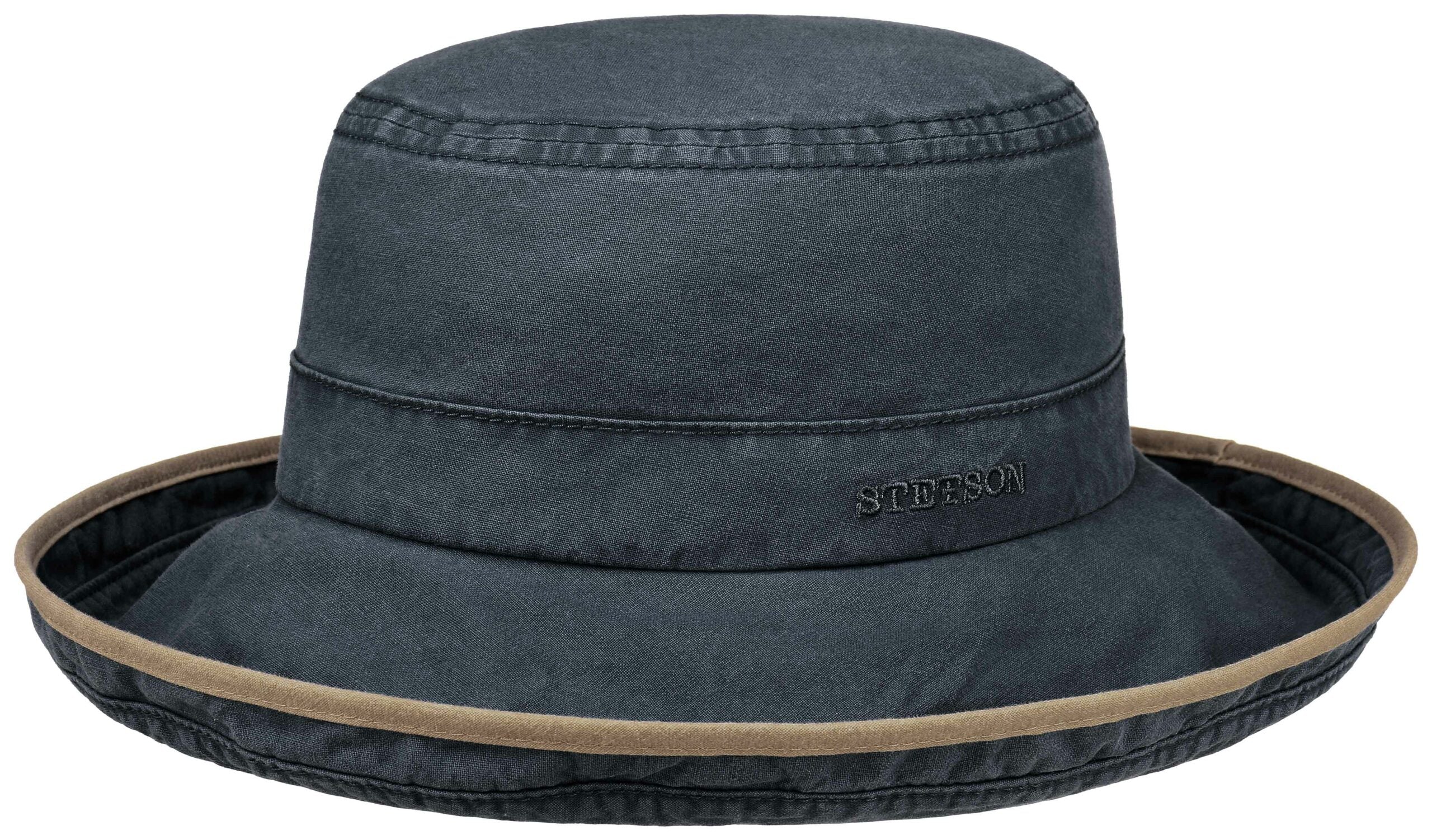 Chapeau Lonoke Delave Organic Cotton Stetson bleu foncé