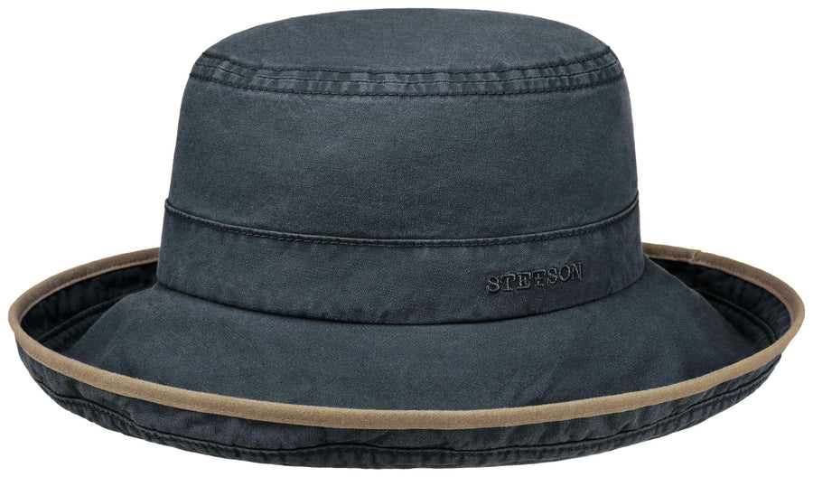 Chapeau Lonoke Delave Organic Cotton Stetson bleu foncé