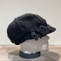 Casquette gavroche noir élastiquée doublure polaire