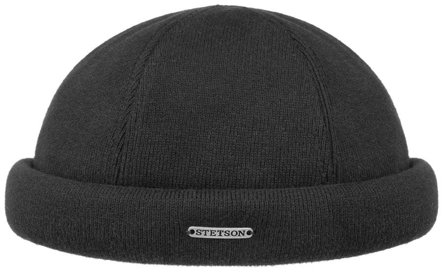 Bonnet Docker en tricot Stetson noir