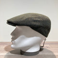 Casquette laine kaki chevrons chinée doublée