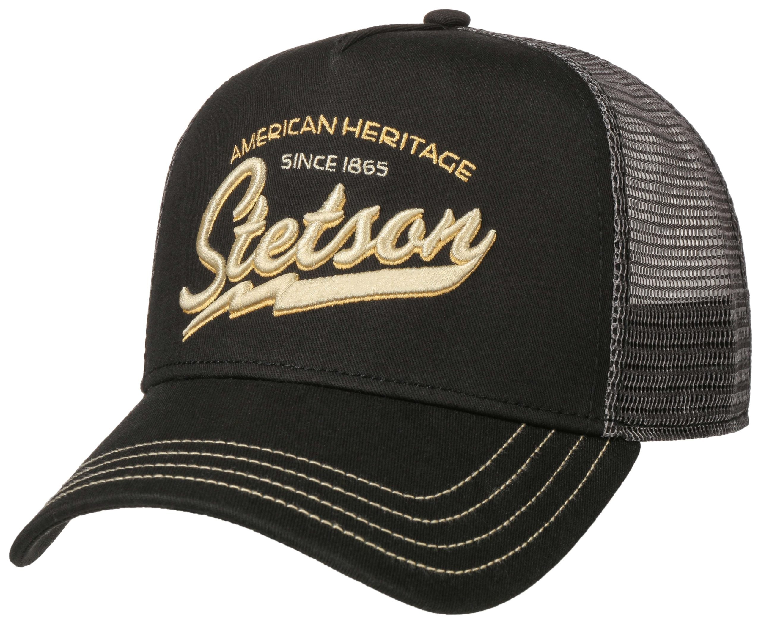 Casquette Trucker Cap American Heritage Classic Stetson noir