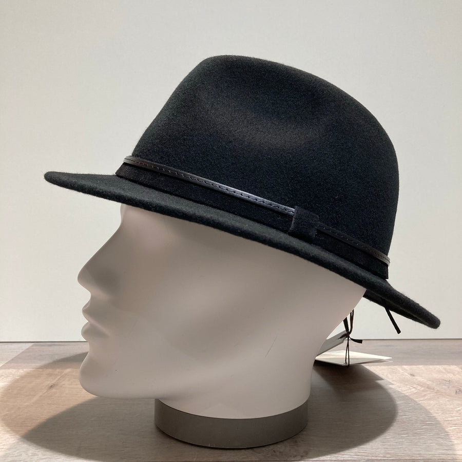 Chapeau feutre laine noir