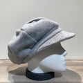 Casquette gavroche polaire élastiquée gris clair
