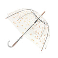 Parapluie cloche pois cuivrés femme automatique transparent