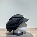 Casquette gavroche gros volume noir élastiquée doublée