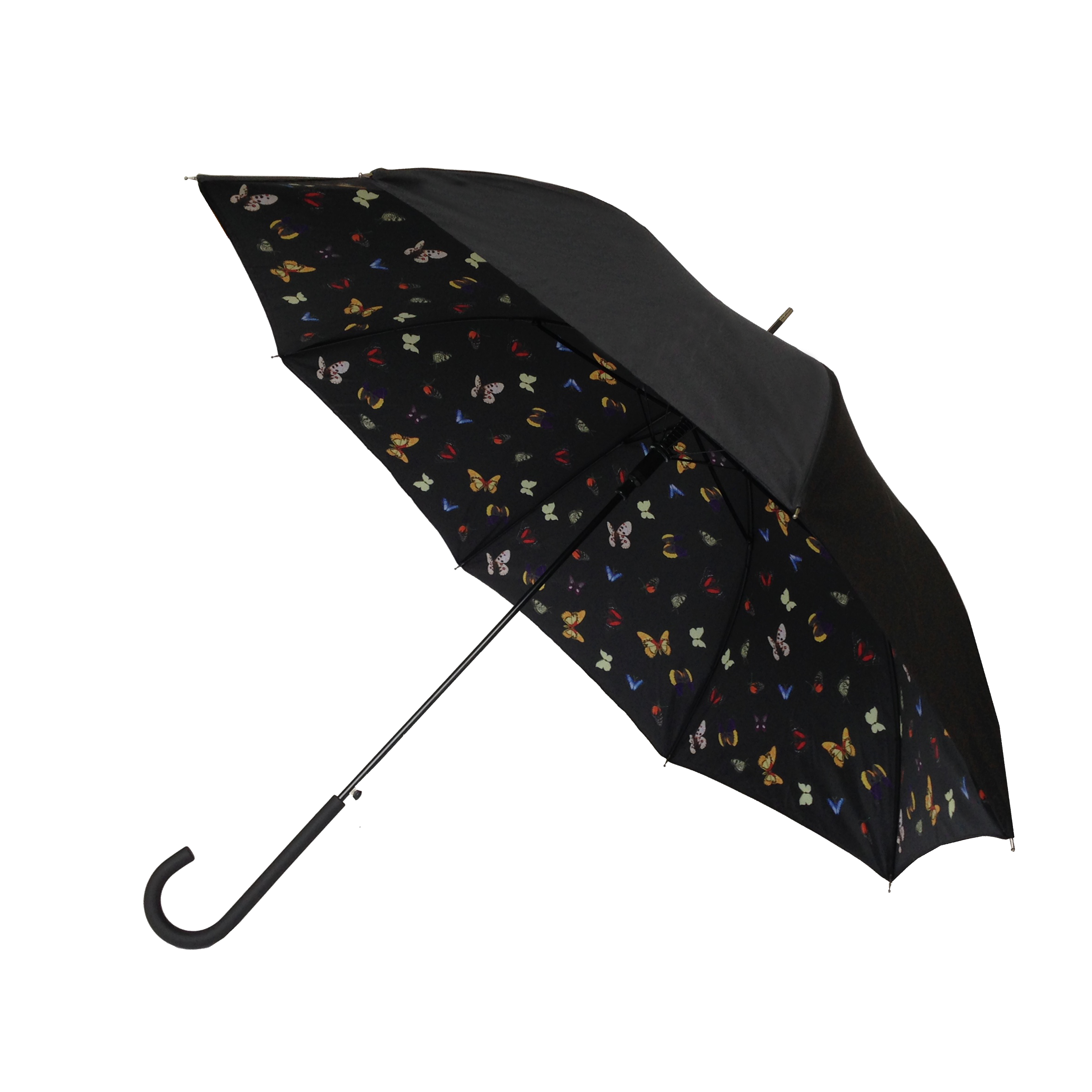 Parapluie droit femme automatique Papillons