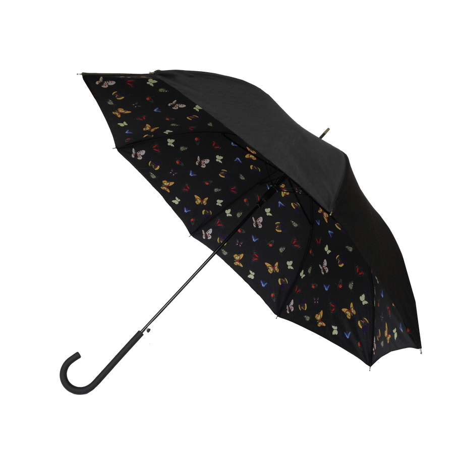 Parapluie droit femme automatique Papillons