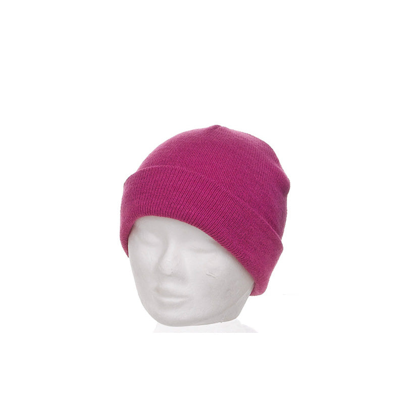 Bonnet enfant fuchsia large revers