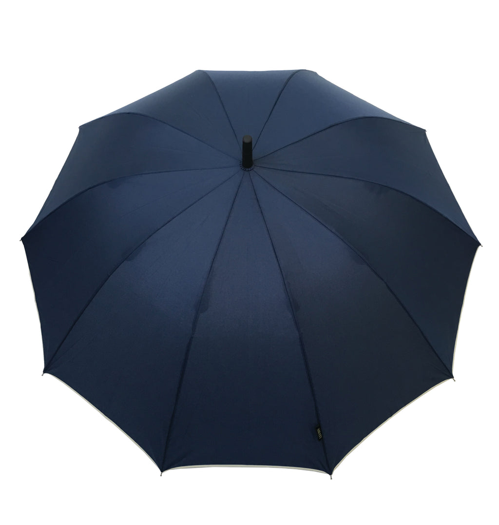 Parapluie droit mixte automatique bleu