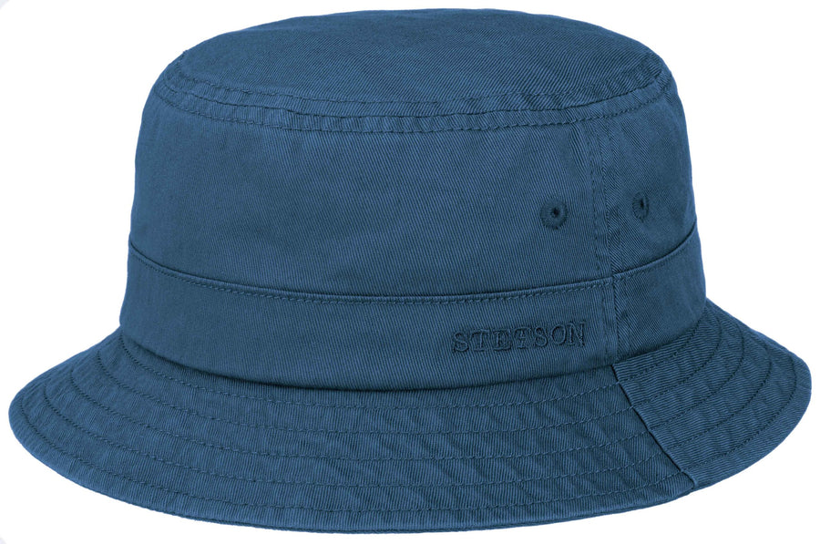 Chapeau Bob coton Twill Stetson marine