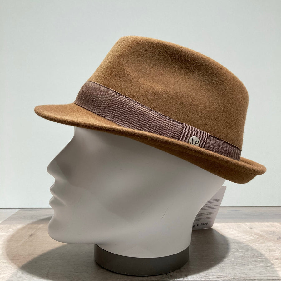 Chapeau trilby feutre laine castor