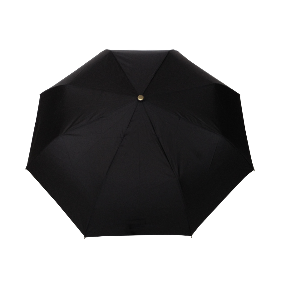 Parapluie pliant homme automatique noir poignée en bois
