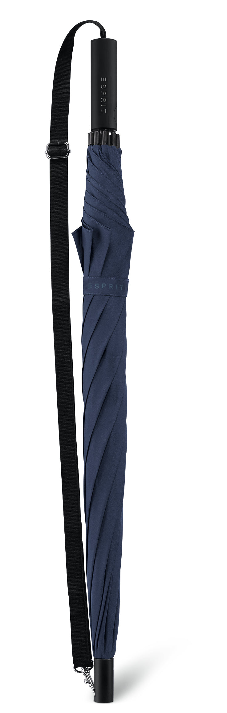 Parapluie droit mixte automatique avec bandoulière Esprit Slinger AC bleu